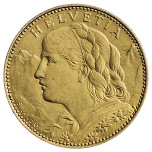 10 franaka, zlatnik Vreneli