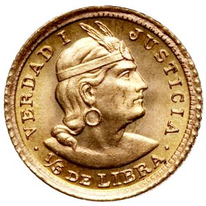 Zlatnik peruanskih 1/5 libra