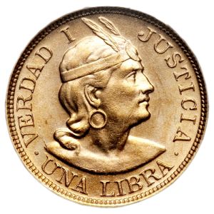Zlatnik peruanskih 1 libra