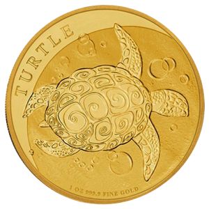 1 unca zlatnik Niue kornjača 2022
