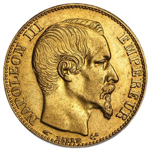 20 franaka, zlatnik Napoleon III