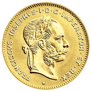 4 guldena/ 4 forinti/ 10 franaka zlatnik