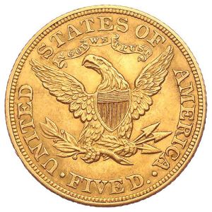 5 dolara, zlatnik Liberty Head