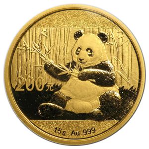 15g zlatnik Kineska panda